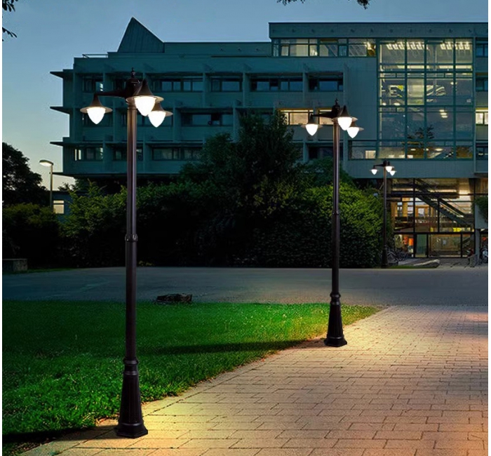 高杆灯户外小区路灯别墅庭院灯室外铝型材景观灯防水草坪灯